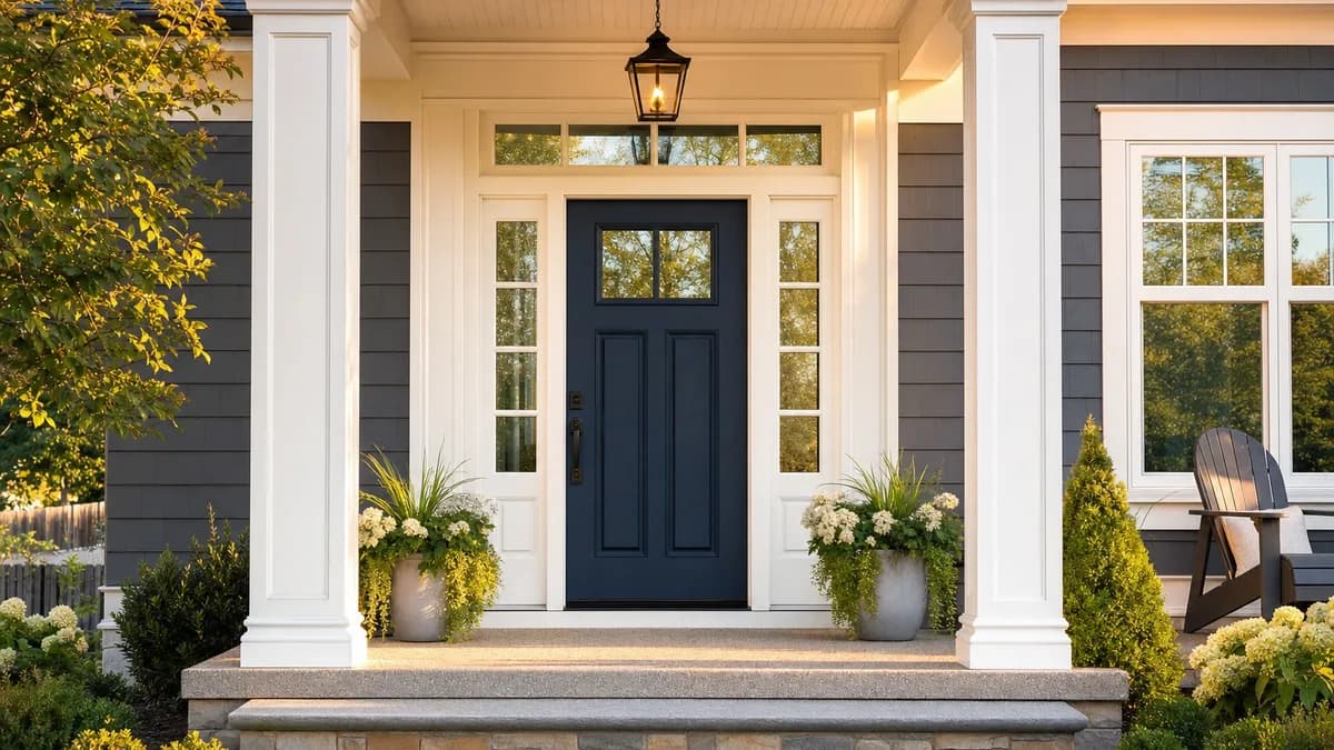 A new entry door installed on a St. Louis home