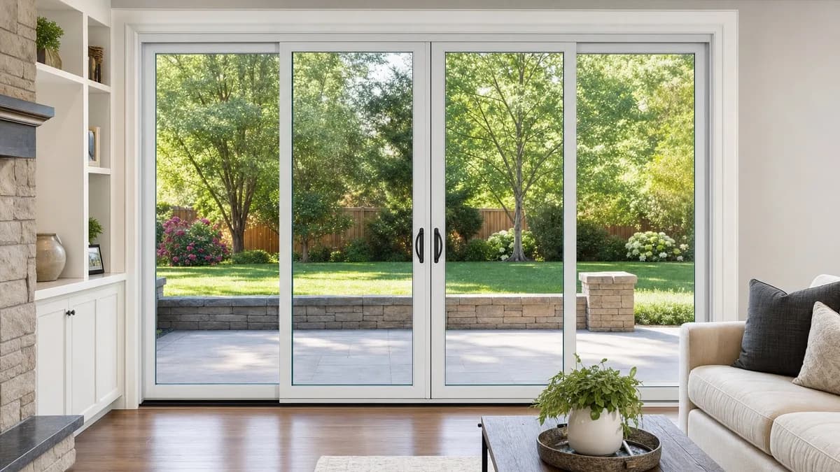 A Chesterfield home with a new sliding patio door
