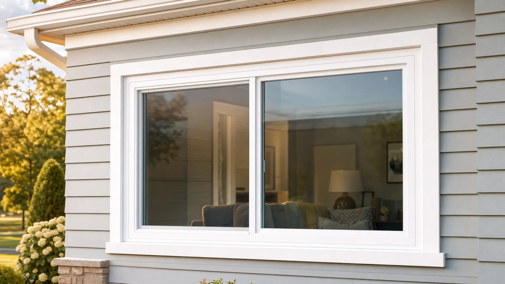 A horizontal sliding window on a St. Louis home